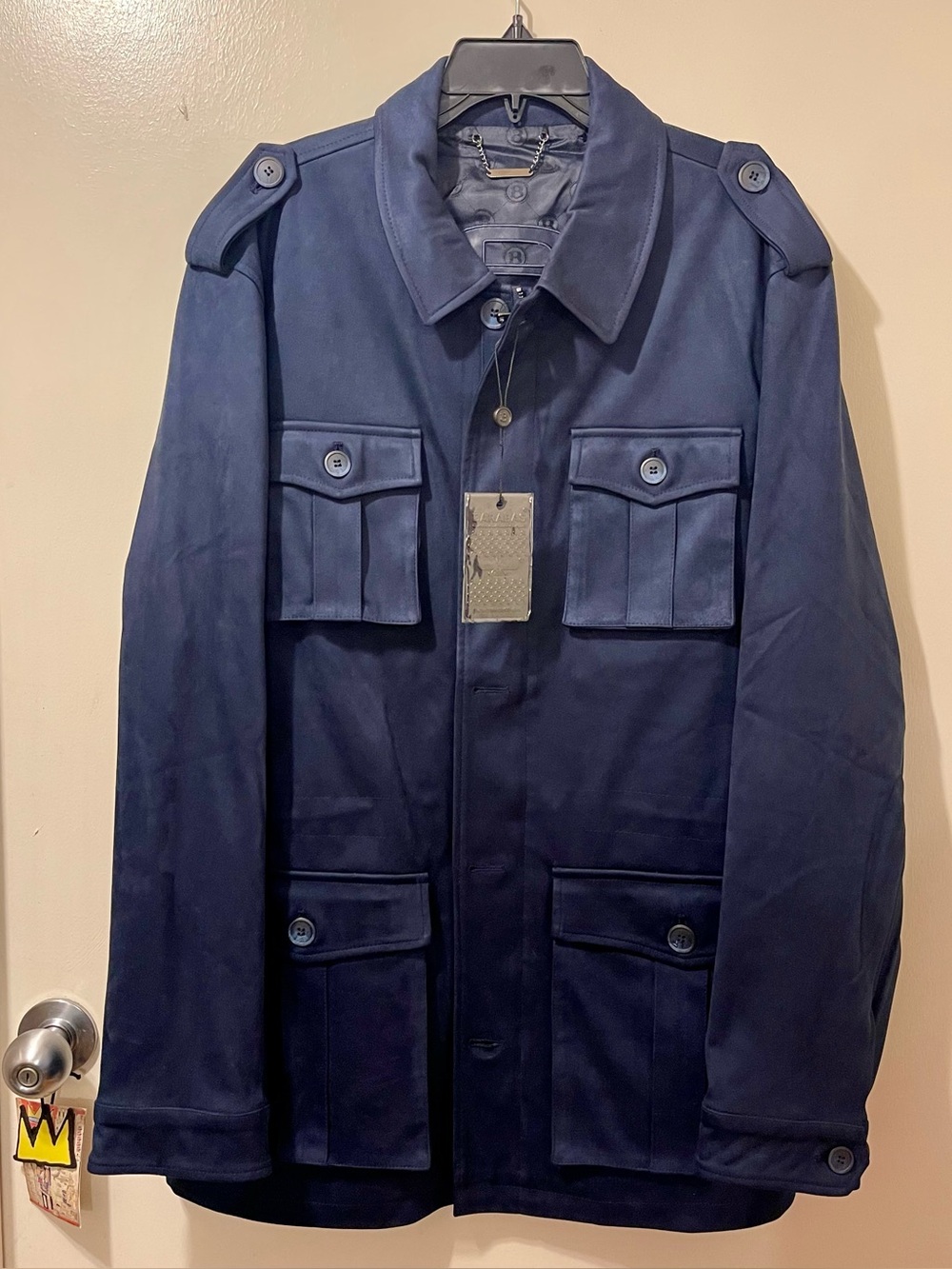 Barabas Men's Navy Field Jacket - Classic Utility Style